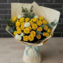Букет цветов из:  Розы #REPLACE_PRED# Курдюковской
