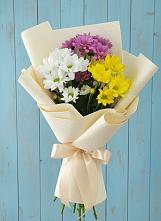 Букет цветов из:  Хризантемы в Курдюковской