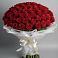 Букет 101 Красная роза Блэк Мэджик в Курдюковской