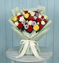 Букет цветов из:  Розы в Курдюковской