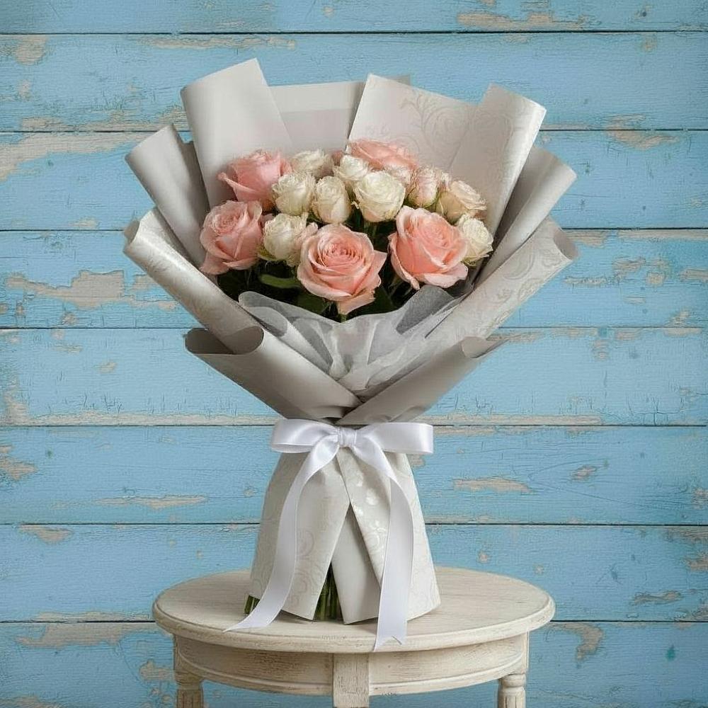 Букет цветов из: Розы в Курдюковской