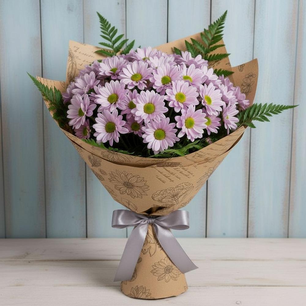 Букет цветов из: Хризантемы в Курдюковской