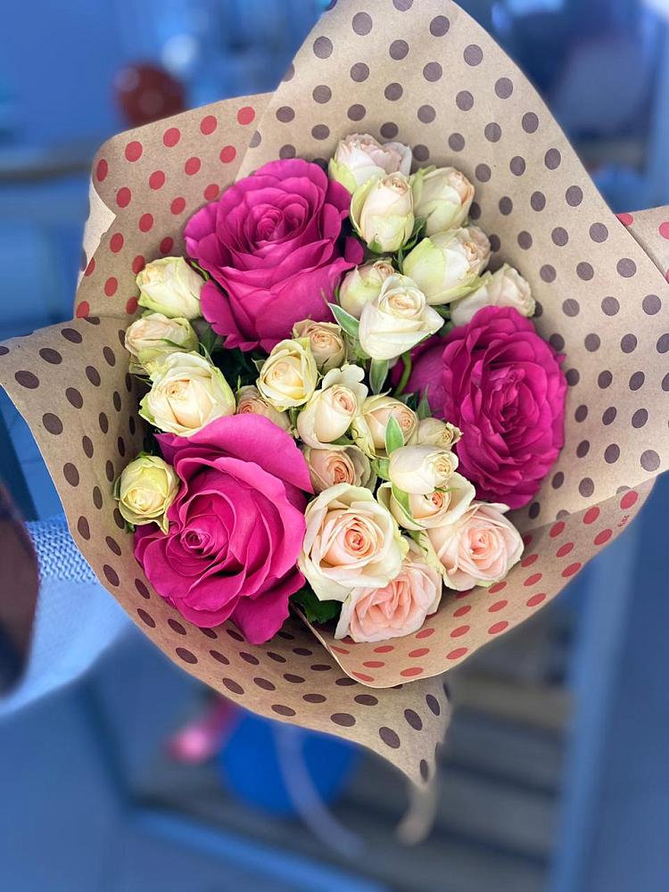 Букет цветов из: Розы в Курдюковской