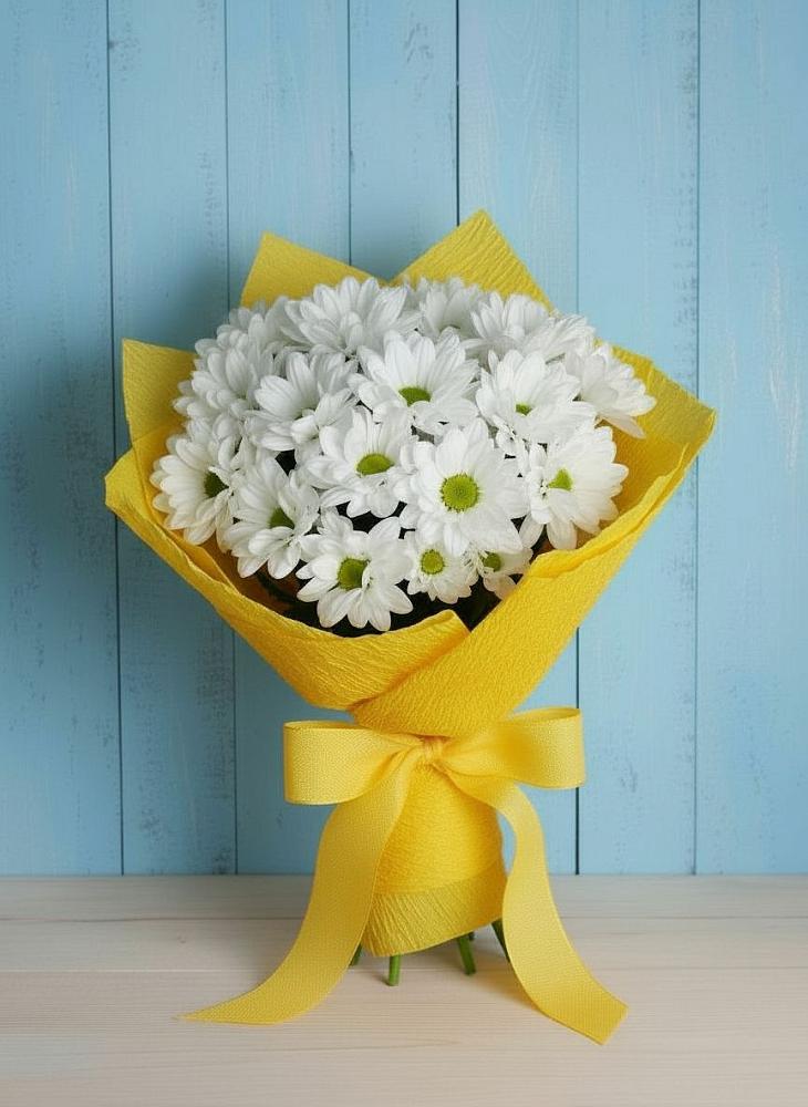 Букет цветов из: Хризантемы в Курдюковской