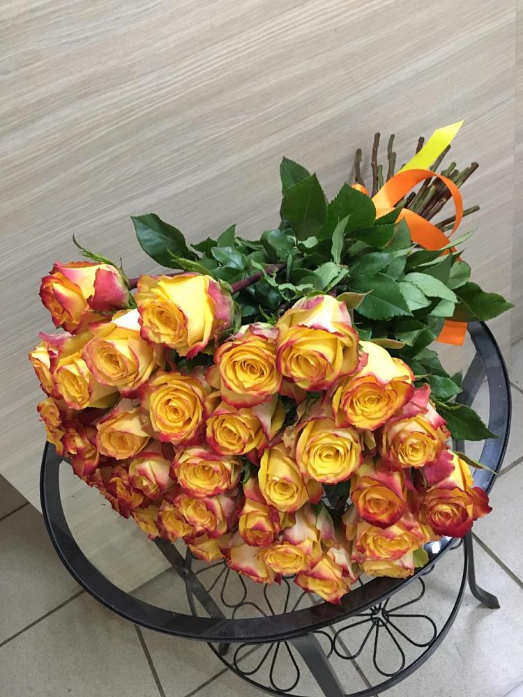 Букет Желтые розы в Курдюковской