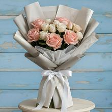 Букет цветов из:  Розы #REPLACE_PRED# Курдюковской
