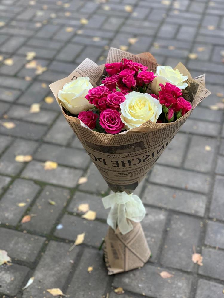 Букет цветов из: Розы в Курдюковской