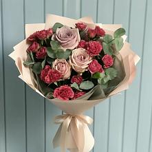 Букет цветов из:  Гвоздики и Розы #REPLACE_PRED# Курдюковской