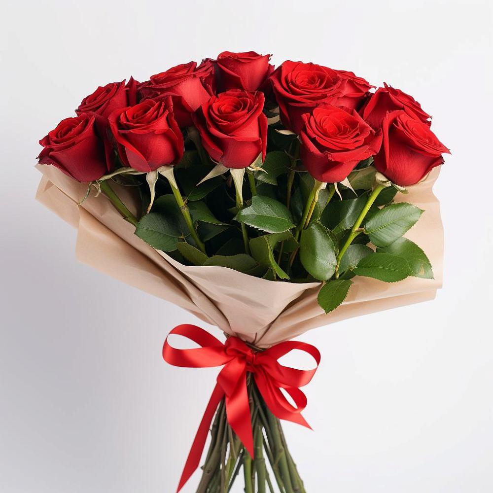 Букет 11 Красных роз Эдлесс Лав в Курдюковской